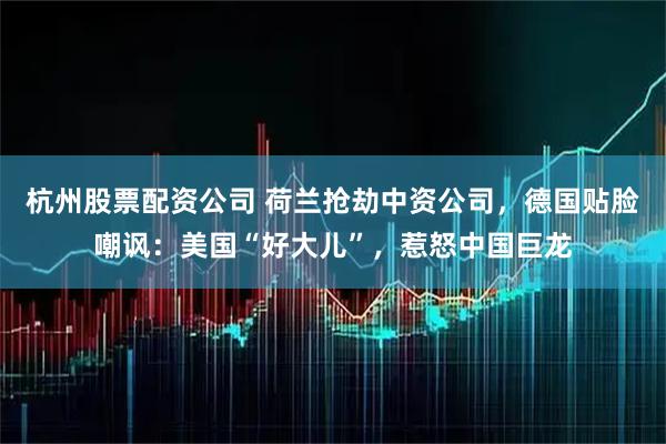 杭州股票配资公司 荷兰抢劫中资公司，德国贴脸嘲讽：美国“好大儿”，惹怒中国巨龙